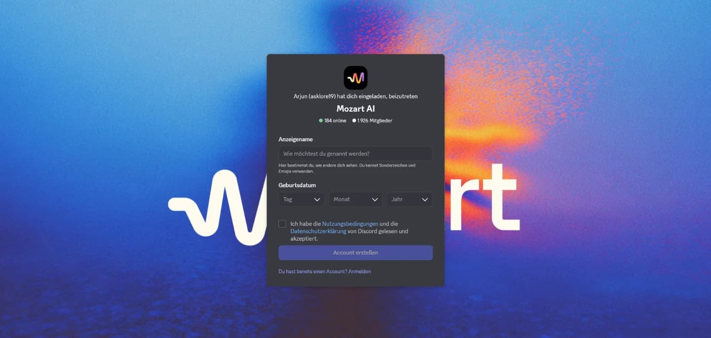 MozartAI Discord community invite
